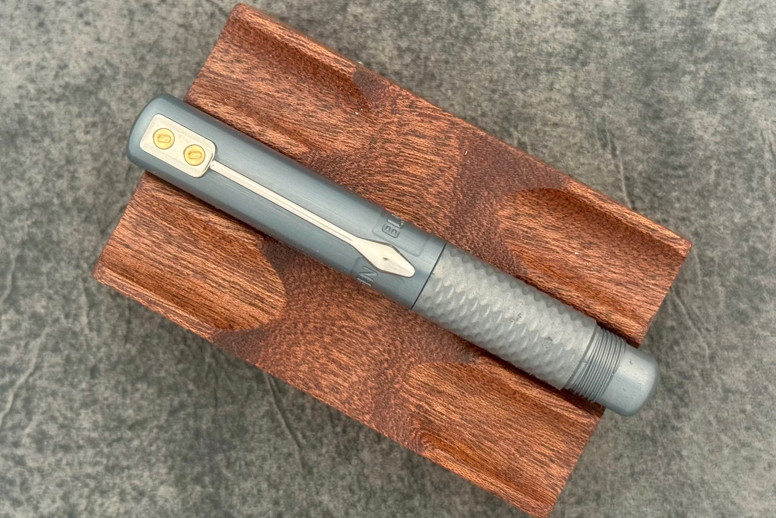Black Forest Pens MultiMill Minimo Fountain Pen - Grey Anodised Aluminium
