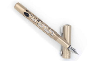Black Forest Pens Rhombus Fountain Pen - Brass
