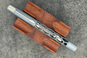 Black Forest Pens Rhombus Fountain Pen - Grey Anodised Aluminium
