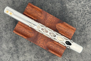 Black Forest Pens Rhombus Fountain Pen - Polished Aluminium