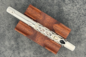 Black Forest Pens Rhombus Fountain Pen - Stainless Steel