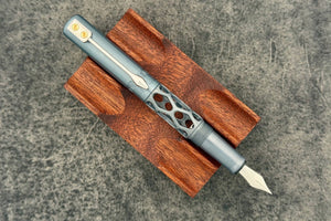Black Forest Pens Rhombus Minimo Fountain Pen - Grey Anodised Aluminium