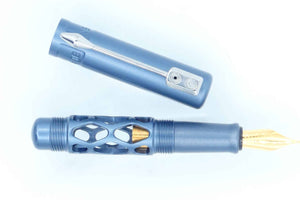 Black Forest Pens Rhombus Minimo Fountain Pen - Grey Anodised Aluminium