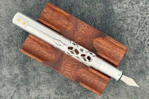 Black Forest Pens Rhombus Minimo Fountain Pen - Polished Aluminium