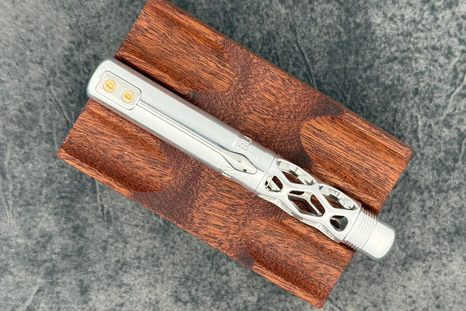 Black Forest Pens Rhombus Minimo Fountain Pen - Polished Aluminium