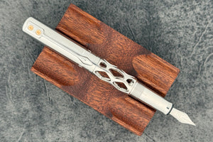 Black Forest Pens Rhombus Minimo Fountain Pen - Stainless Steel