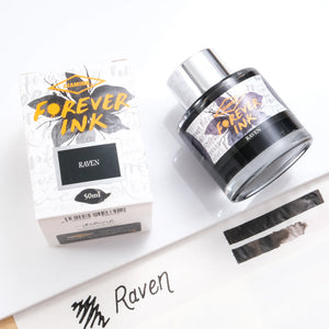 Diamine Forever Pigment Fountain Pen Ink - Raven