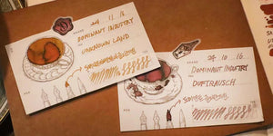 Dominant Industry - Takasago Paper Ink Swatch Cards - Tea Time