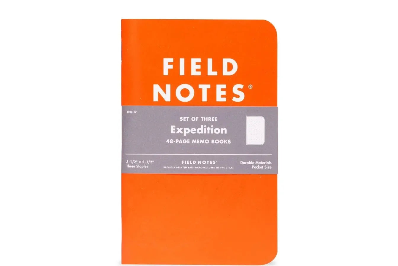 Field Notes Expedition Pocket Notebook – Dot-Graph 3-Pack