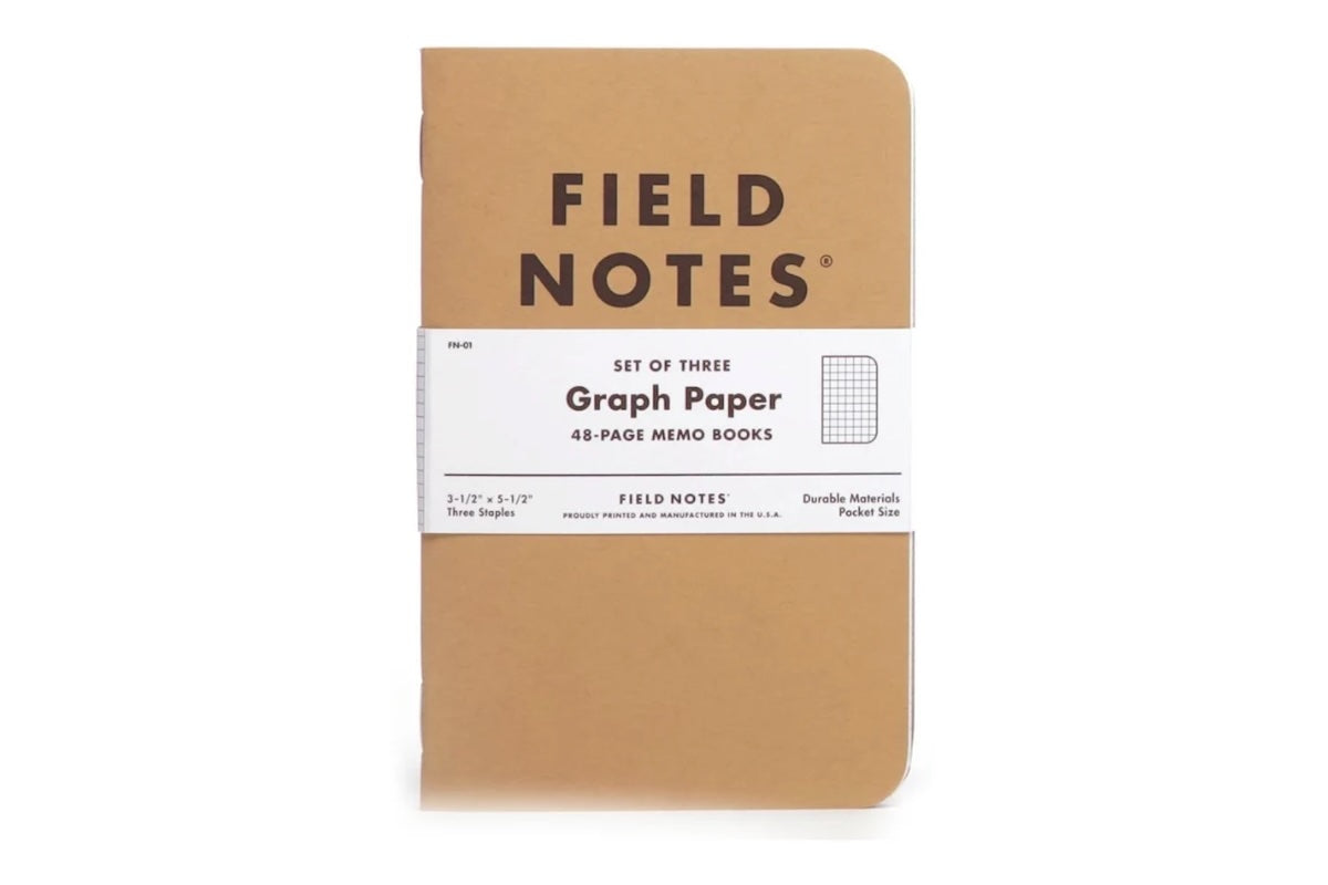 Field Notes Original Kraft – Graph Paper 3-Pack