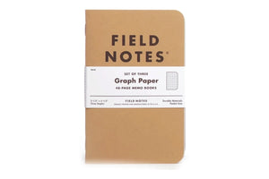 Field Notes Original Kraft – Graph Paper 3-Pack
