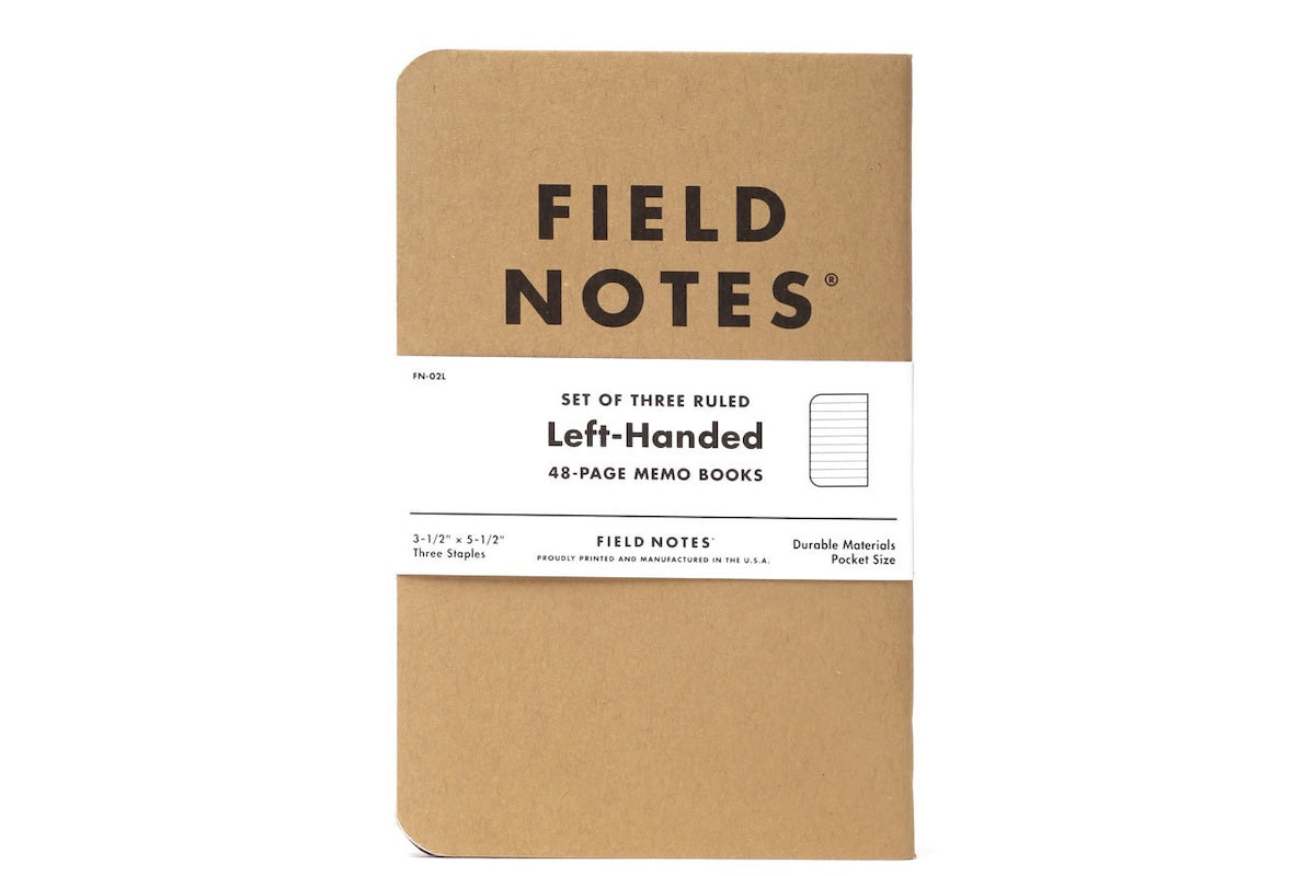 Field Notes Original Kraft Left-Handed – Ruled 3-Pack
