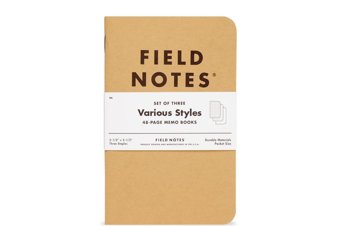 Field Notes Original Kraft – Mixed Paper 3-Pack
