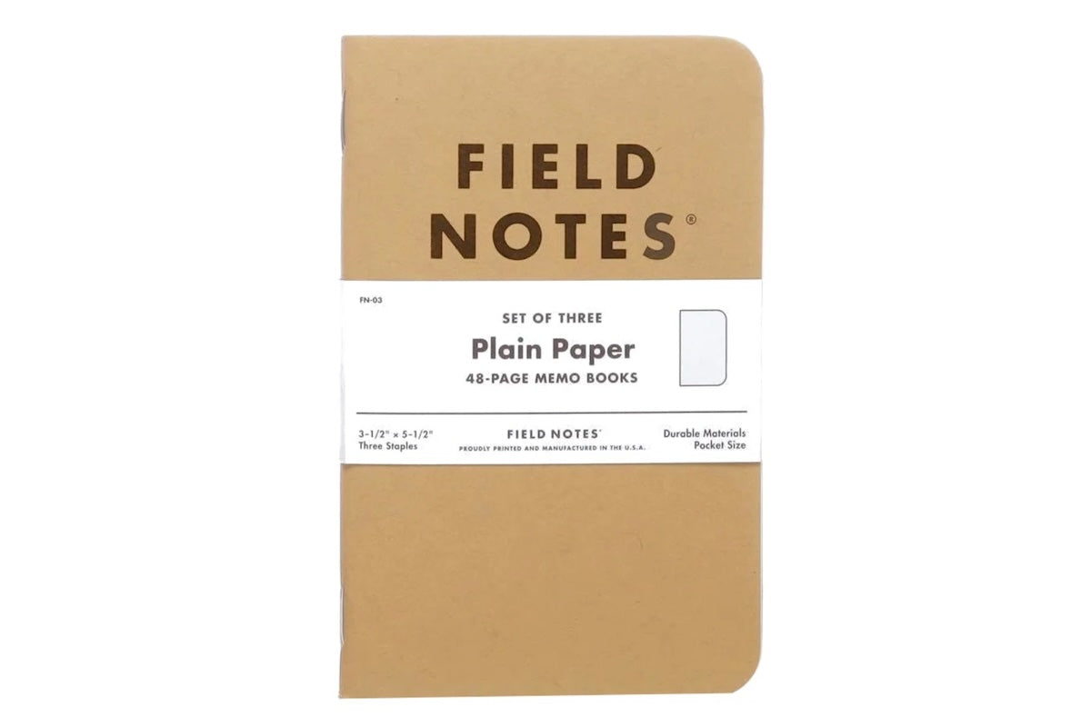 Field Notes Original Kraft – Plain 3-Pack