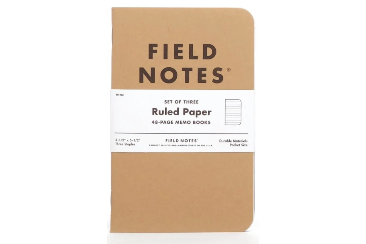 Field Notes Original Kraft – Ruled 3-Pack