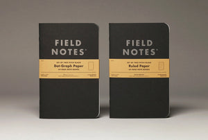 Field Notes Pitch Black Notebook – Dot-Graph 2-Pack