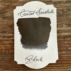 Guitar Saishiki Fountain Pen Ink - Black