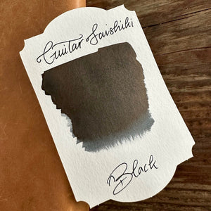 Guitar Saishiki Fountain Pen Ink - Black