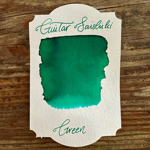 Guitar Saishiki Fountain Pen Ink - Green