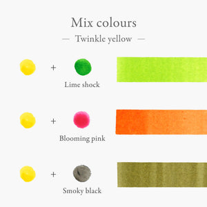 Kakimori Blendable Fountain Pen Ink -Twinkle yellow