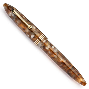 Leonardo Furore Fountain Pen - Acqua Ambrata GT