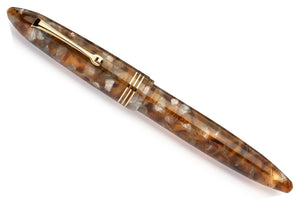 Leonardo Furore Fountain Pen - Acqua Ambrata GT