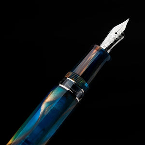 Leonardo - MZG 2.0 Fountain Pen - Stardust Silver Trim
