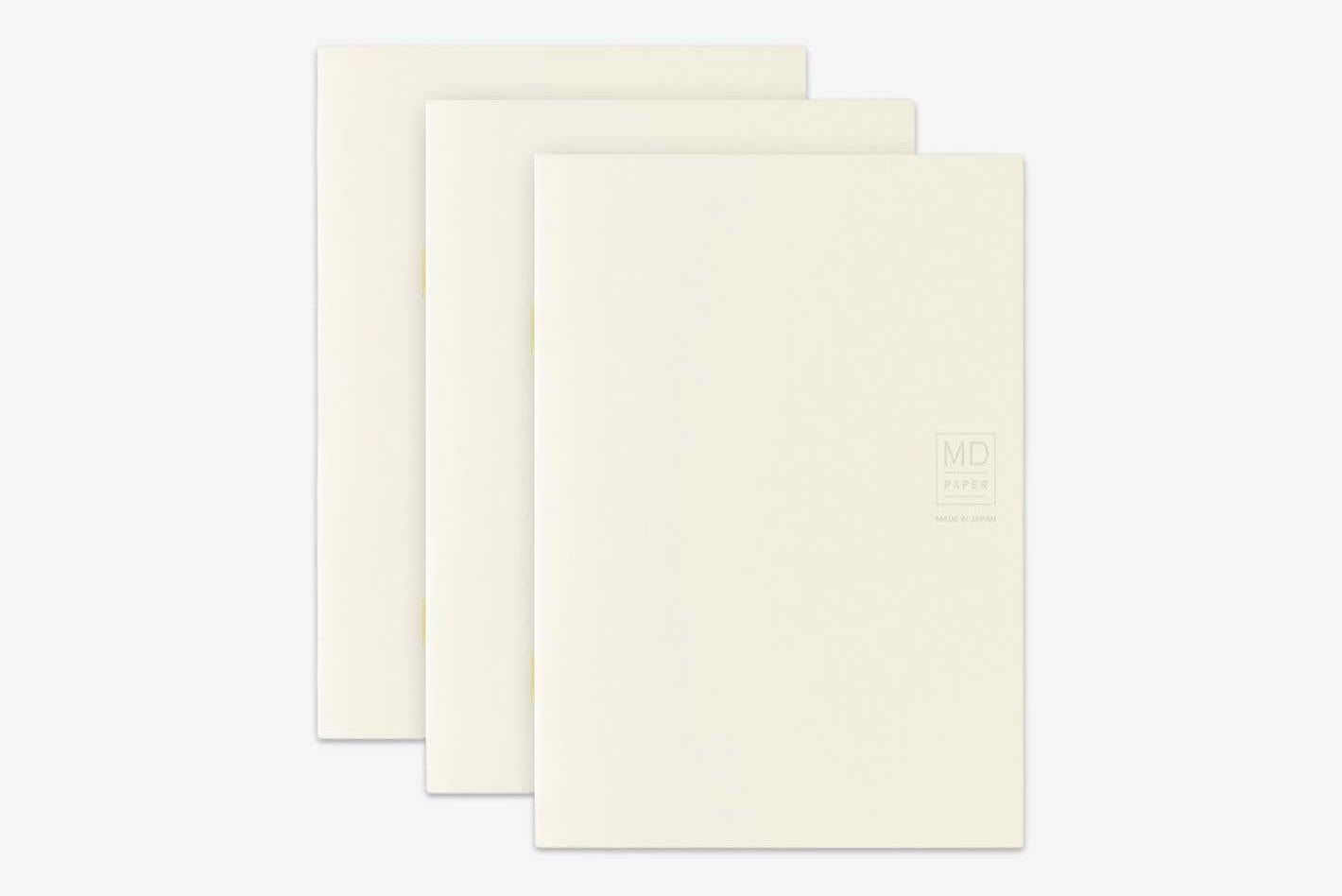 Midori MD Notebook Light A6 Blank 3-pack