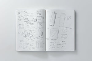 Stalogy 1/2 Year Notebook - A5 - Blank - 186 Pages - Red