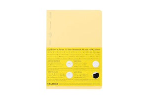 Stalogy 1/2 Year Notebook - A5 - Grid - 186 Pages - Yellow