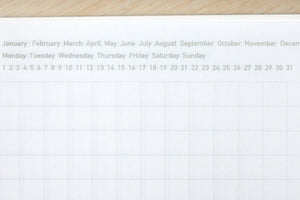 Stalogy 365Days Notebook - A5 - Grid - 368 Pages - Red