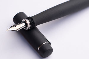 ULPIA 117 Ebonite Fountain Pen - B.C. Black (Textured Ebonite)