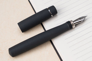 ULPIA 117 Ebonite Fountain Pen - B.C. Black (Textured Ebonite)