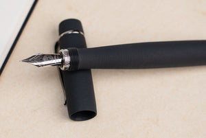 ULPIA 117 Ebonite Fountain Pen - B.C. Black (Textured Ebonite)