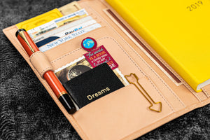 Leather Hobonichi Weeks Mega Cover - Undyed Leather