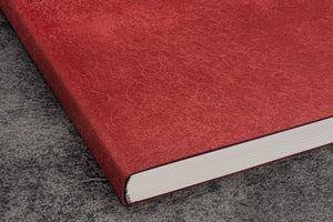 Leather Notebook - Tomoe River Paper - A5 - Carmine Red