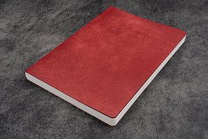 Leather Notebook - Tomoe River Paper - A5 - Carmine Red