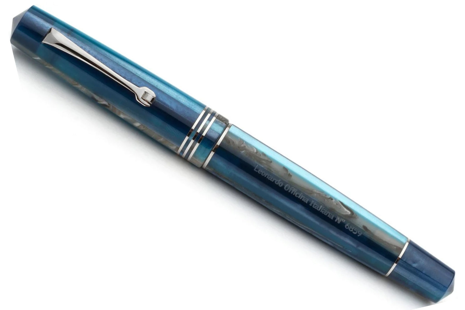 Leonardo Momento Zero Fountain Pen - Blue Hawaii ST