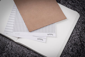 Leather Notebook - Tomoe River Paper - A5 - Crazy Horse Brown