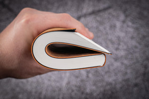Leather Notebook - Tomoe River Paper - A5 - Crazy Horse Brown