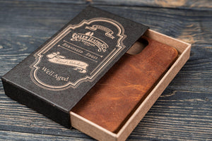 Leather iPhone 13 (6.1") Hard Back Cover