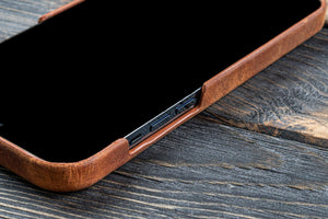 Leather iPhone 13 Pro (6.1") Hard Back Cover