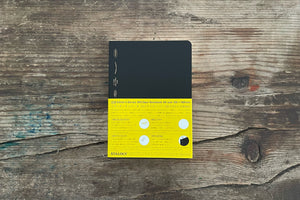 Stalogy 365Days Notebook - A6 - Grid - 368 Pages - Black
