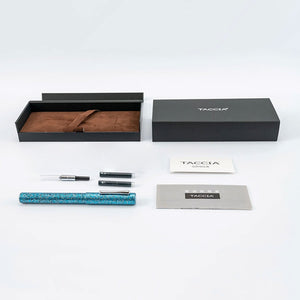 Taccia Granite Stone Fountain Pen - Blue CT