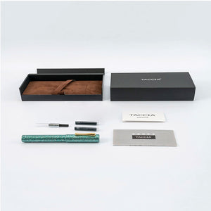 Taccia Granite Stone Fountain Pen - Green GT