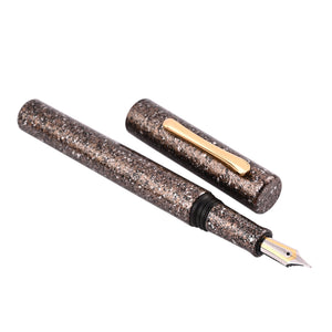 Taccia Granite Stone Fountain Pen - Brown GT