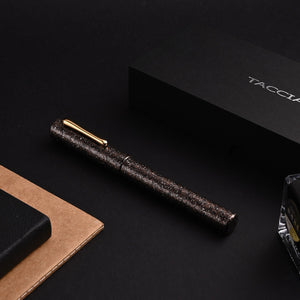 Taccia Granite Stone Fountain Pen - Brown GT