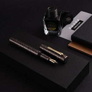 Taccia Granite Stone Fountain Pen - Brown GT