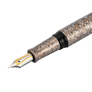 Taccia Granite Stone Fountain Pen - Brown GT