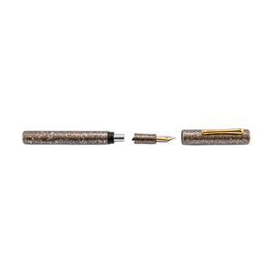 Taccia Granite Stone Fountain Pen - Brown GT
